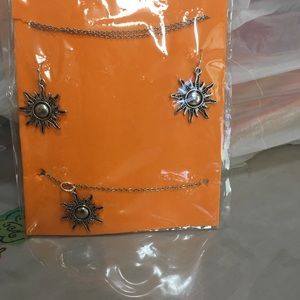 Necklace and earrings